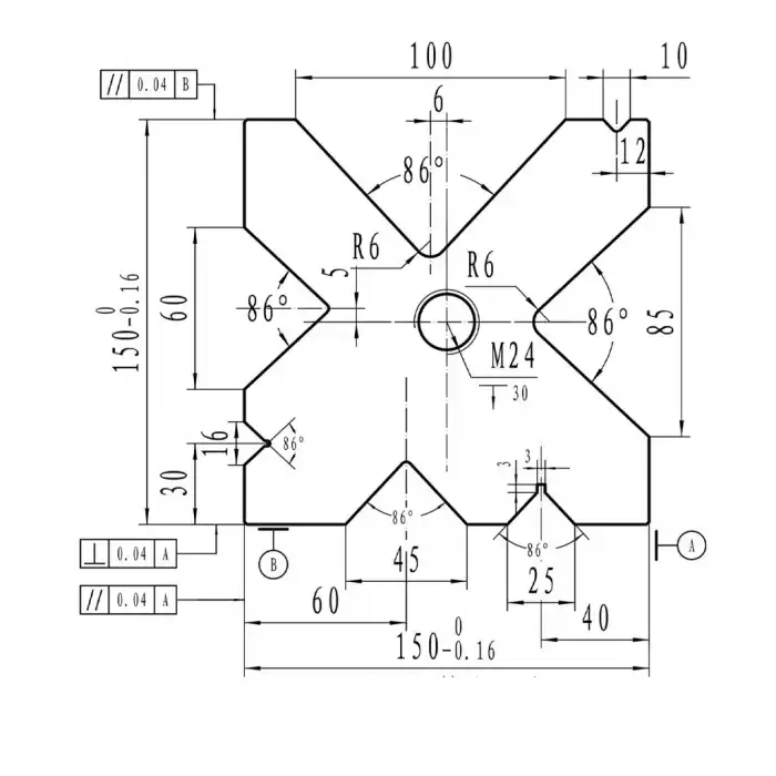 150mm Die Block - Pressbrake Tooling 150mm Square x 3200mm Long