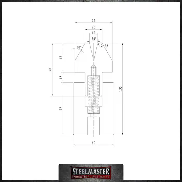 STEELMASTER Fold & Crush Dutch Tooling - US 300/26° V=12 R2,0 L.MM.500