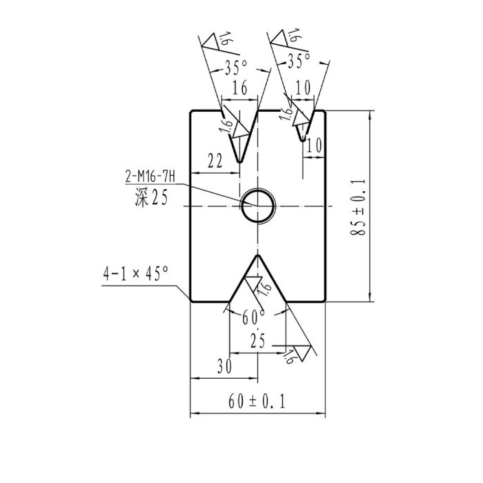 Pressbrake Bottom Dieblock, Catering Profile 3200mm - Excluding Holder
