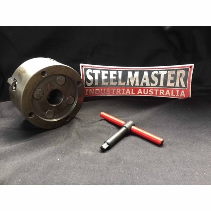 Lathe Chuck 4 Jaw - 100mm Diameter Back Plate Type, 25mm Spindle Bore - Image 4