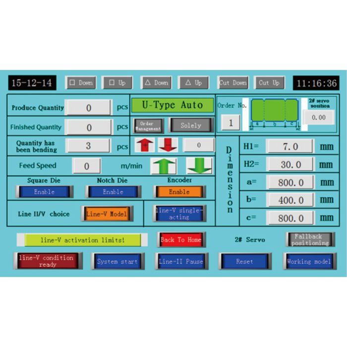 HVAC Auto Integrated Duct Line Model: AML-V-U Type, 1550mm, Leveller/Grooving/Notching/TDF/Pittsburg - Image 4