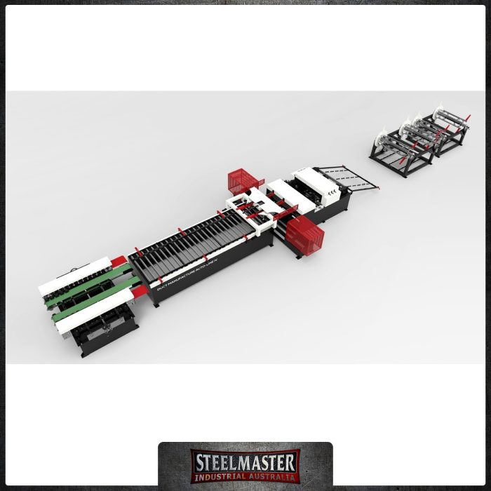 HVAC Auto. Integrated Duct Line Model: AML-4, 1530mm Wide, Leveller/Grooving/Notching/TDF/Pittsburgh