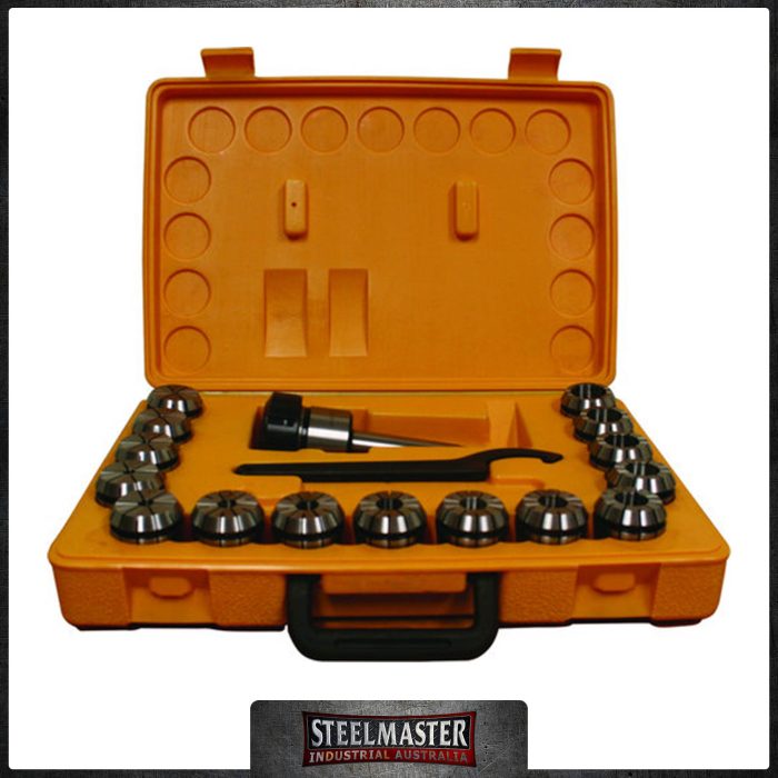 ER40 Collet Set ISO50- 15 Piece Quick Change System. Hardened & Ground