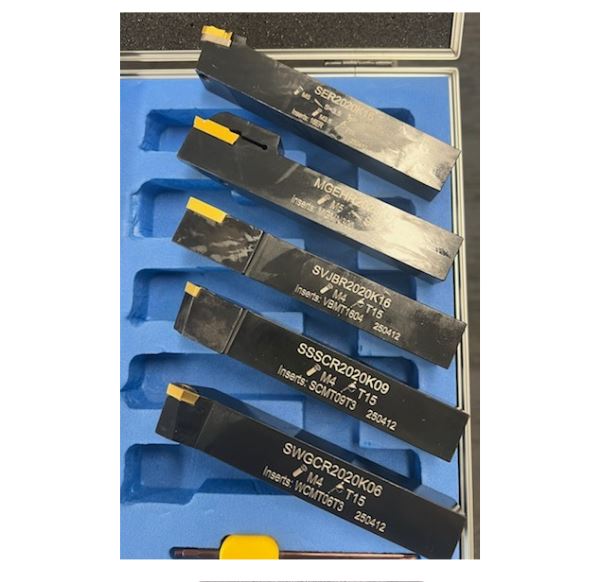 Carbide Turning Tool Set - 20mm Shank. Clamped Type. 9 Piece 8 Carbide Turning Tool Set - 20mm Shank. Clamped Type. 9 Piece - Image 8