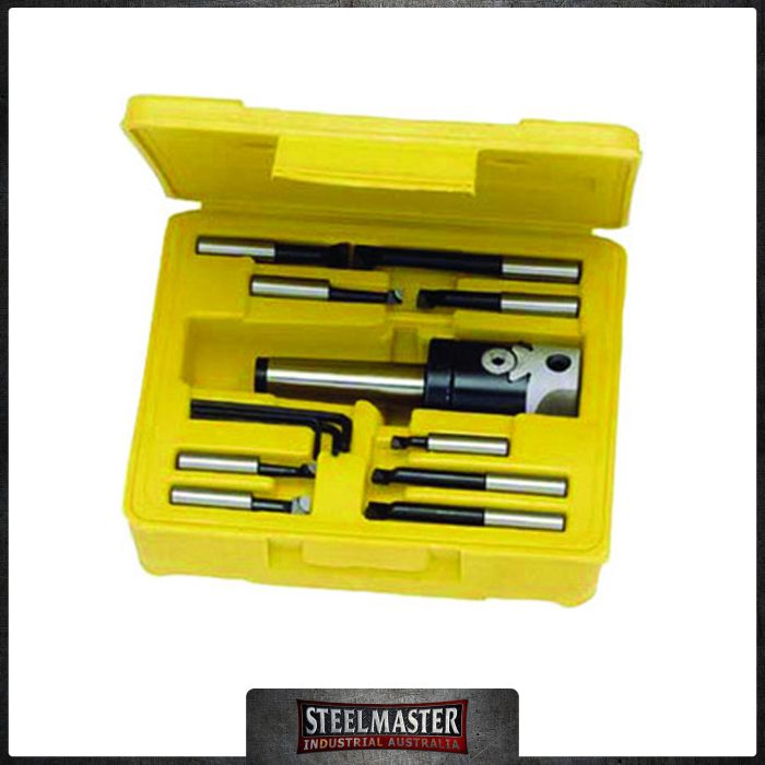 Boring Head Set - MT3, 50mm Cutter Dia. 10 Piece Set Complete with Shank