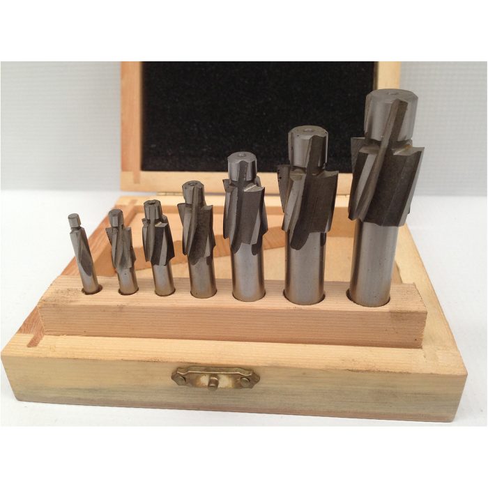 HSS Flat Countersink Set - 7 Piece with Stand. Countersinks from M 3 - M 12 - Image 2