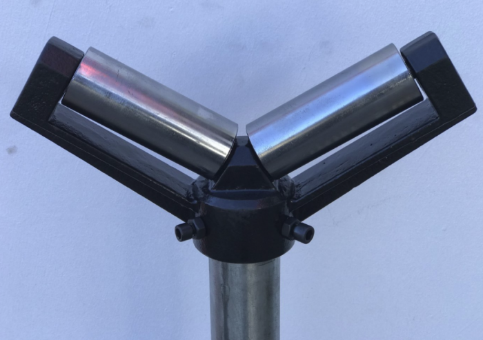 Roller Stands. Heavy Duty 52mm x 125mm V - Type Adjustable Height 580 - 970 high 200kg capacity - Image 4