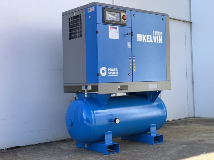 POWER SYSTEM 76cfm Rotary Screw Air Compressor & Air Dryer. Model: K-15-8 27DF, 15Kw (20 Hp). - Image 4