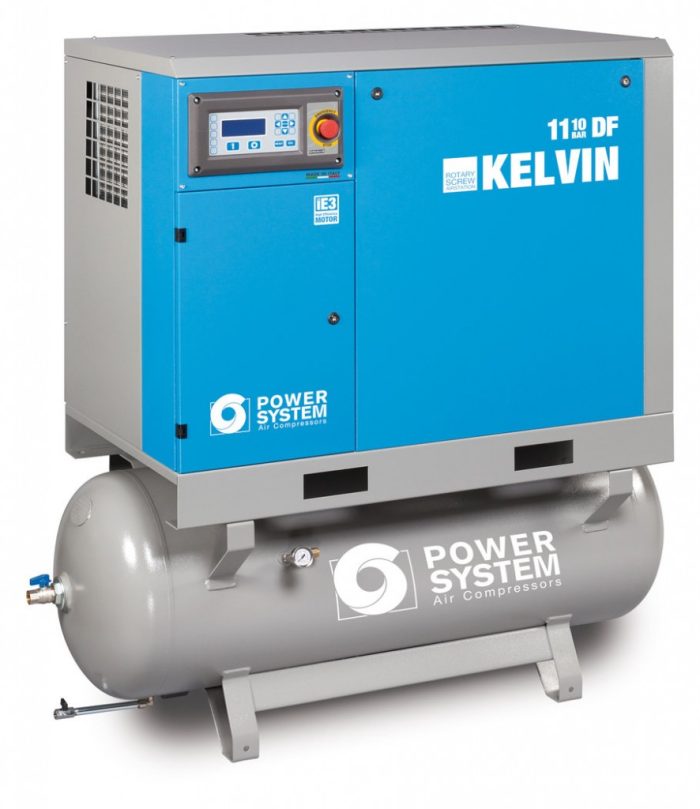 POWER SYSTEM 58cfm Rotary Screw Air Compressor & Air Dryer. Model: K-11-8 27DF, 11Kw (15 Hp). - Image 2